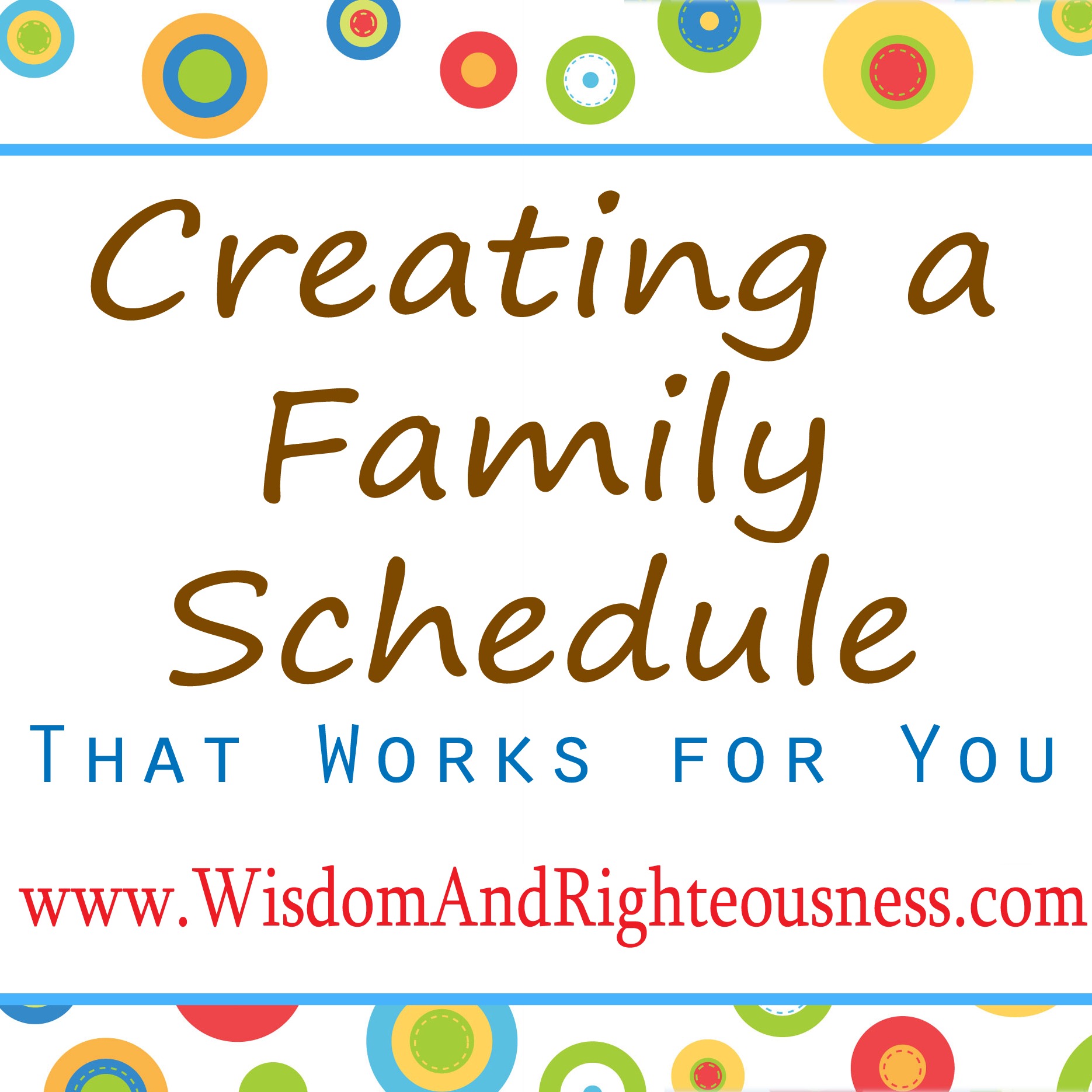 family schedule template